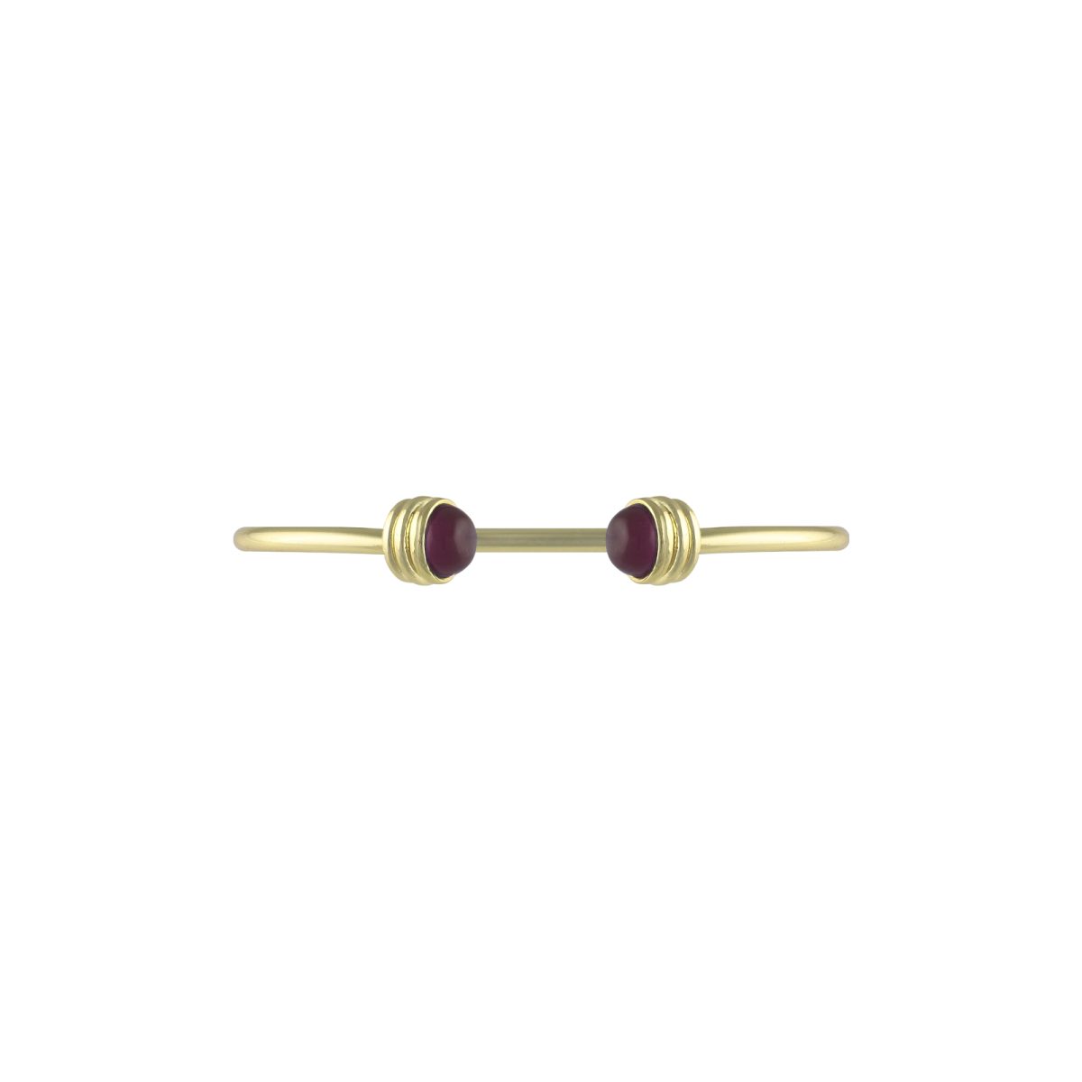 Ada Cuff Bracelet - Ruby - Image 2