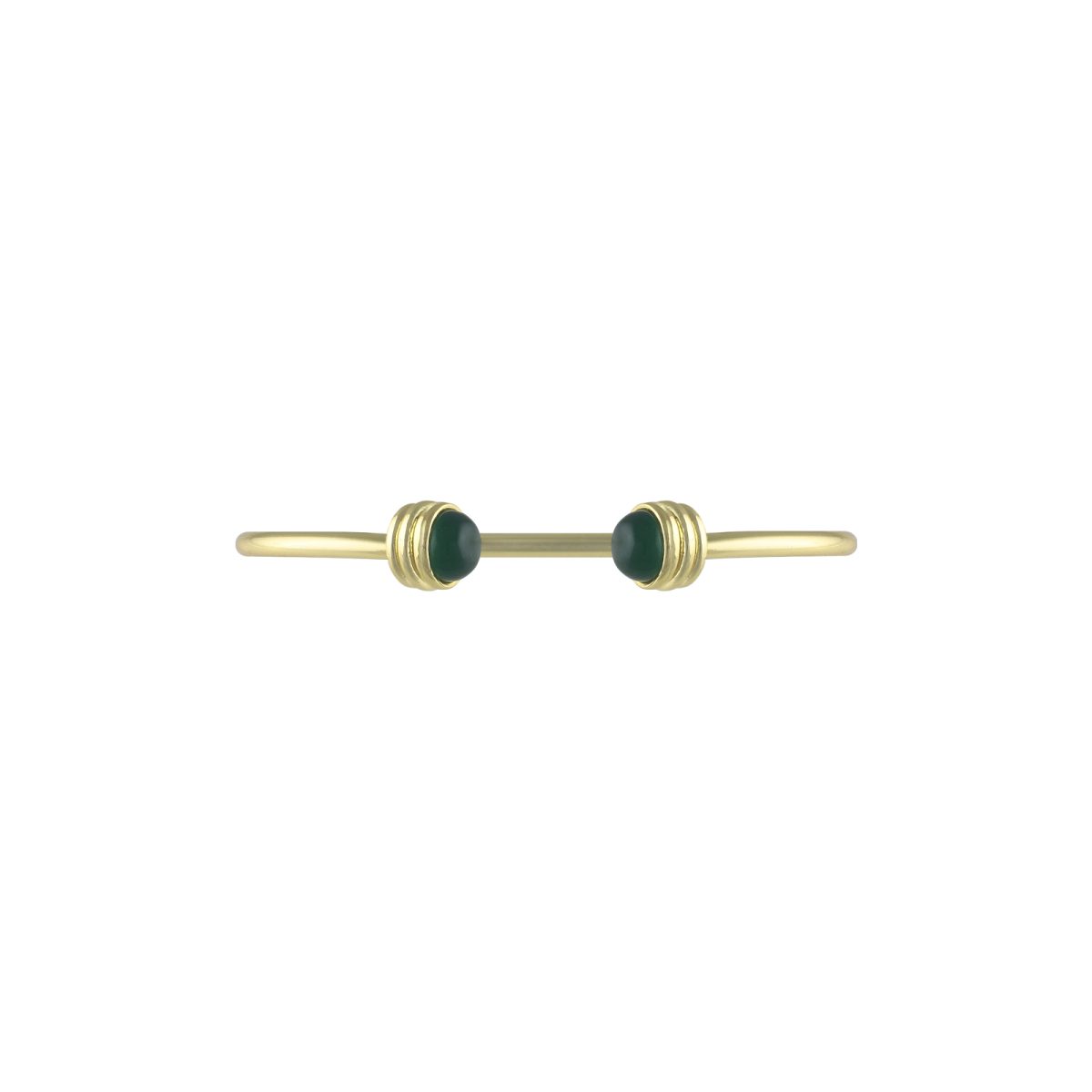 Ada Cuff Bracelet - Emerald - Image 2
