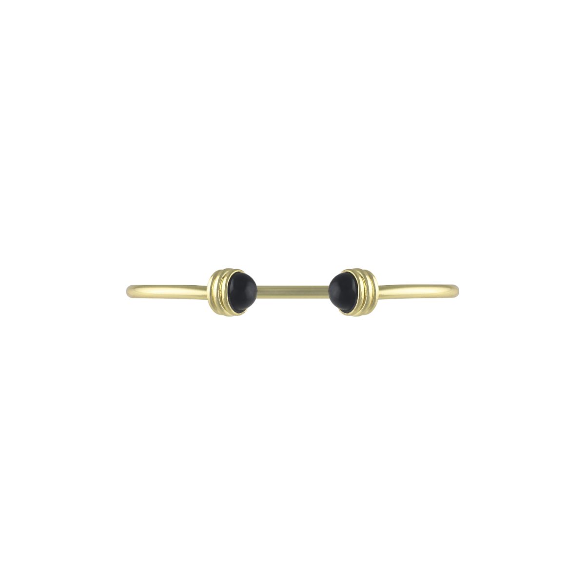 Ada Cuff Bracelet - Black - Image 2