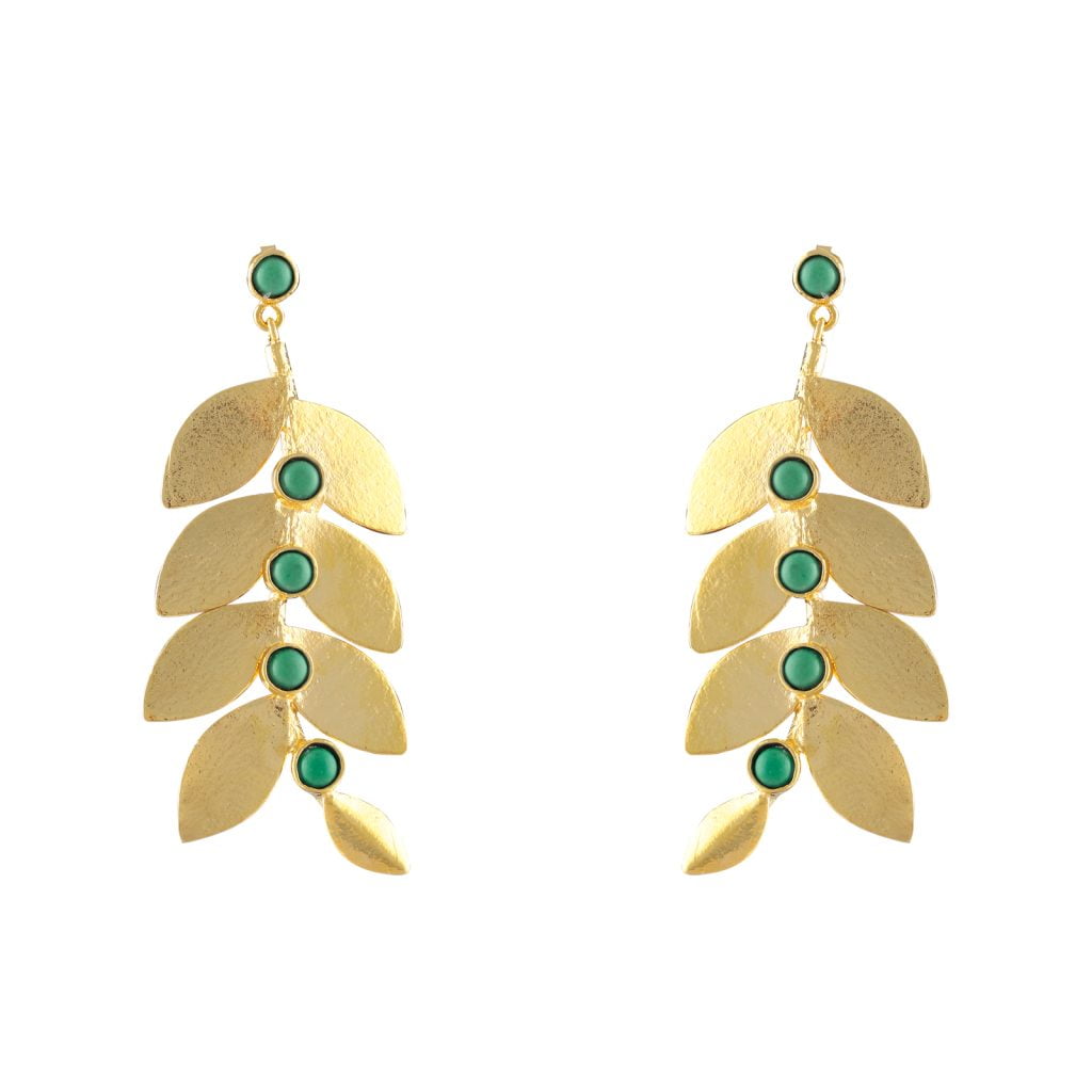 Gaia Green Earrings