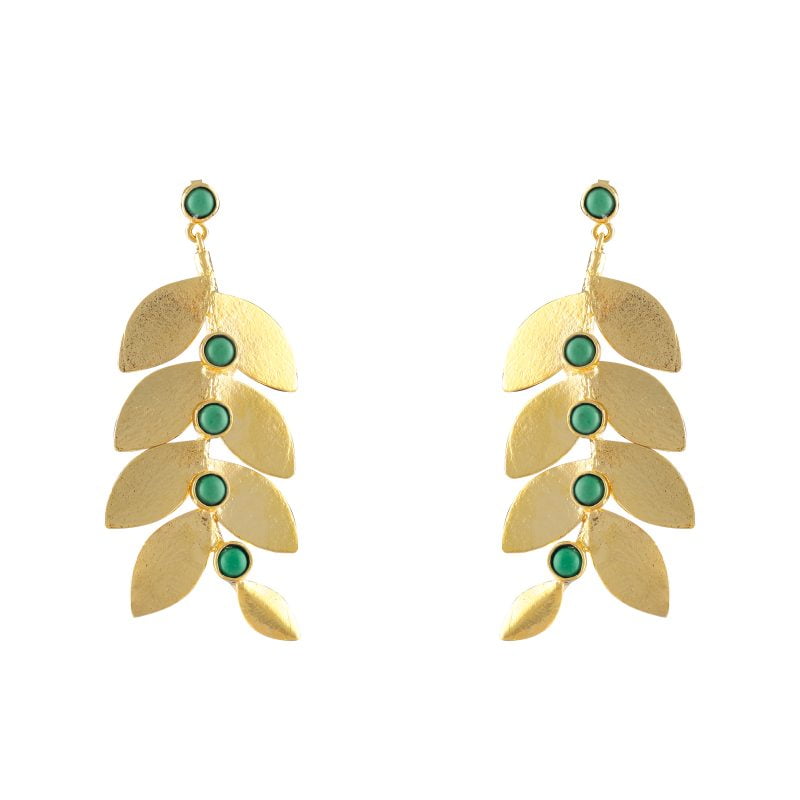 Gaia Green Earrings