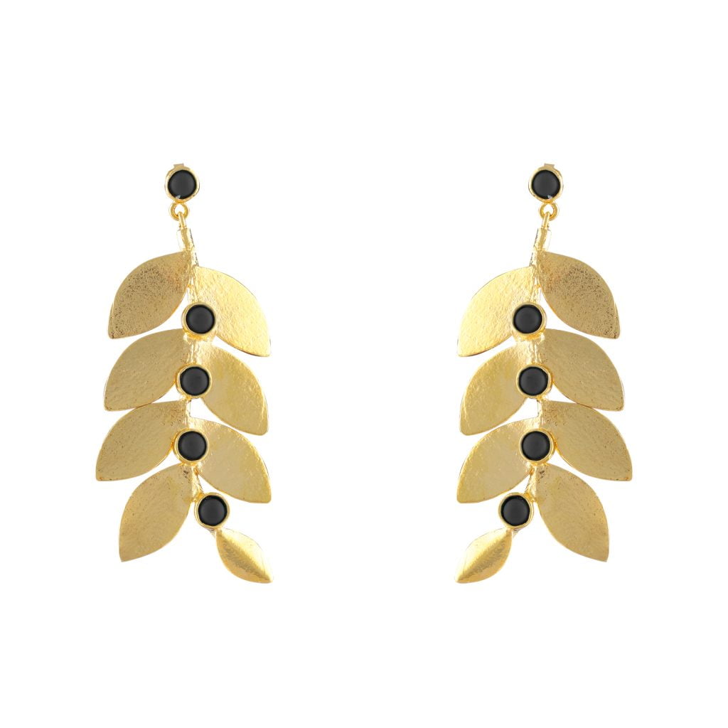 Gaia Black Earrings
