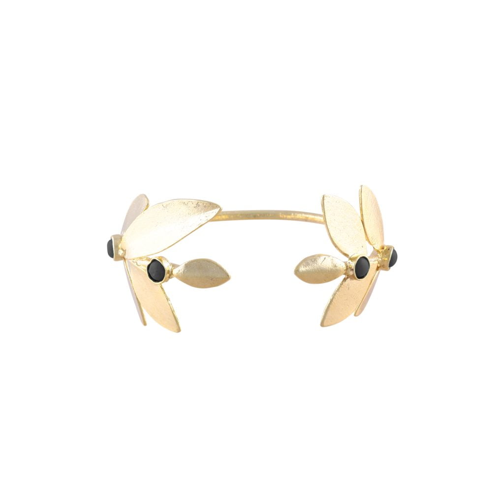 Gaia Cuff Bracelet Black
