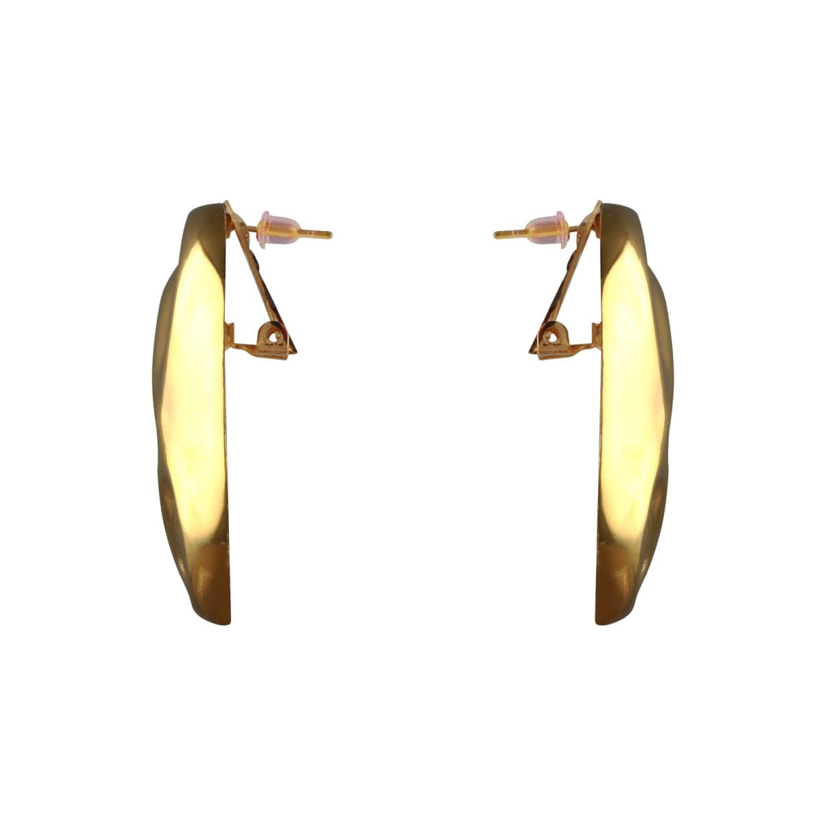 Aquila Maxi Gold Earrings - Görsel 2