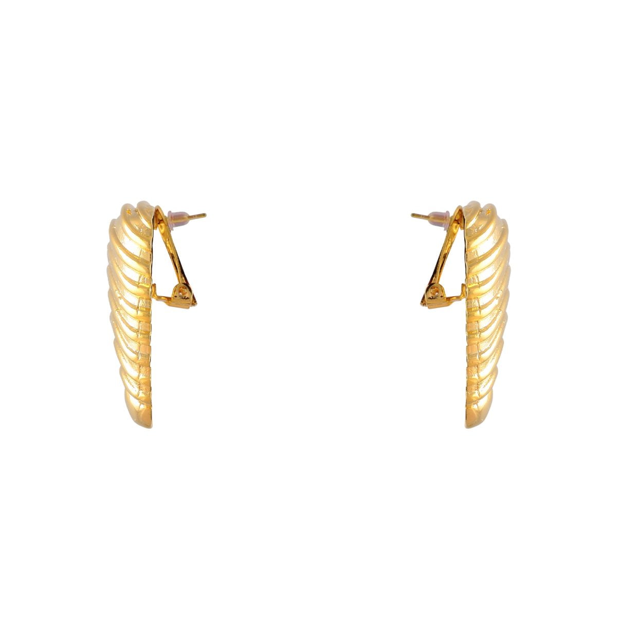 Pallas Gold Earrings - Görsel 2