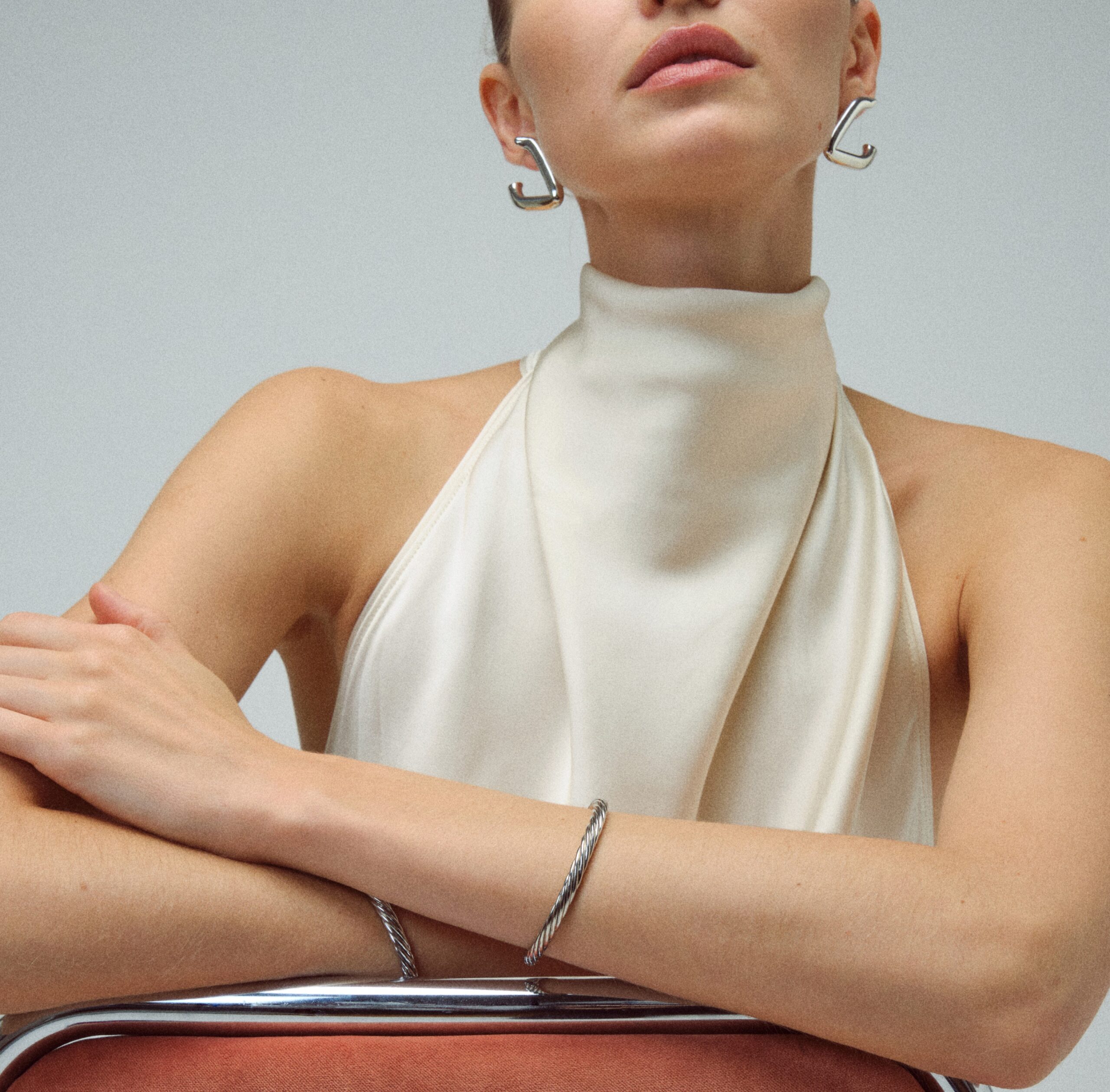 Bia Silver Earrings - Görsel 3