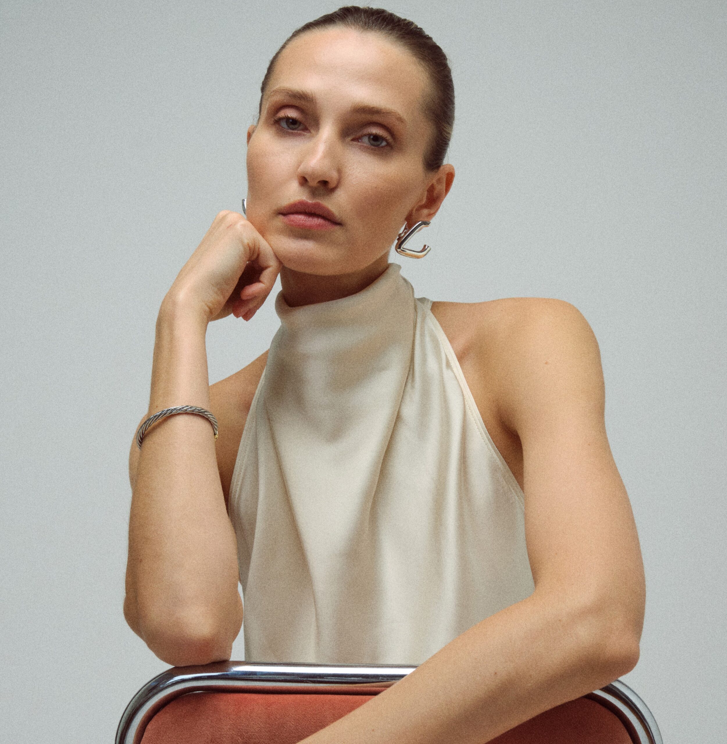 Bia Silver Earrings - Görsel 5