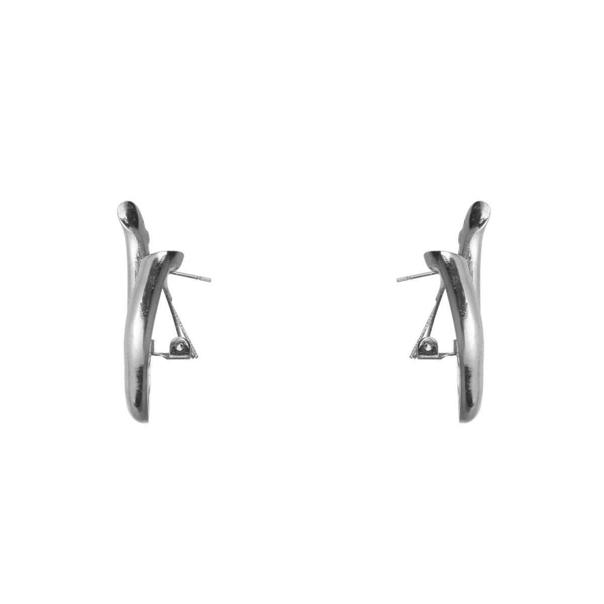 Bia Silver Earrings - Görsel 2