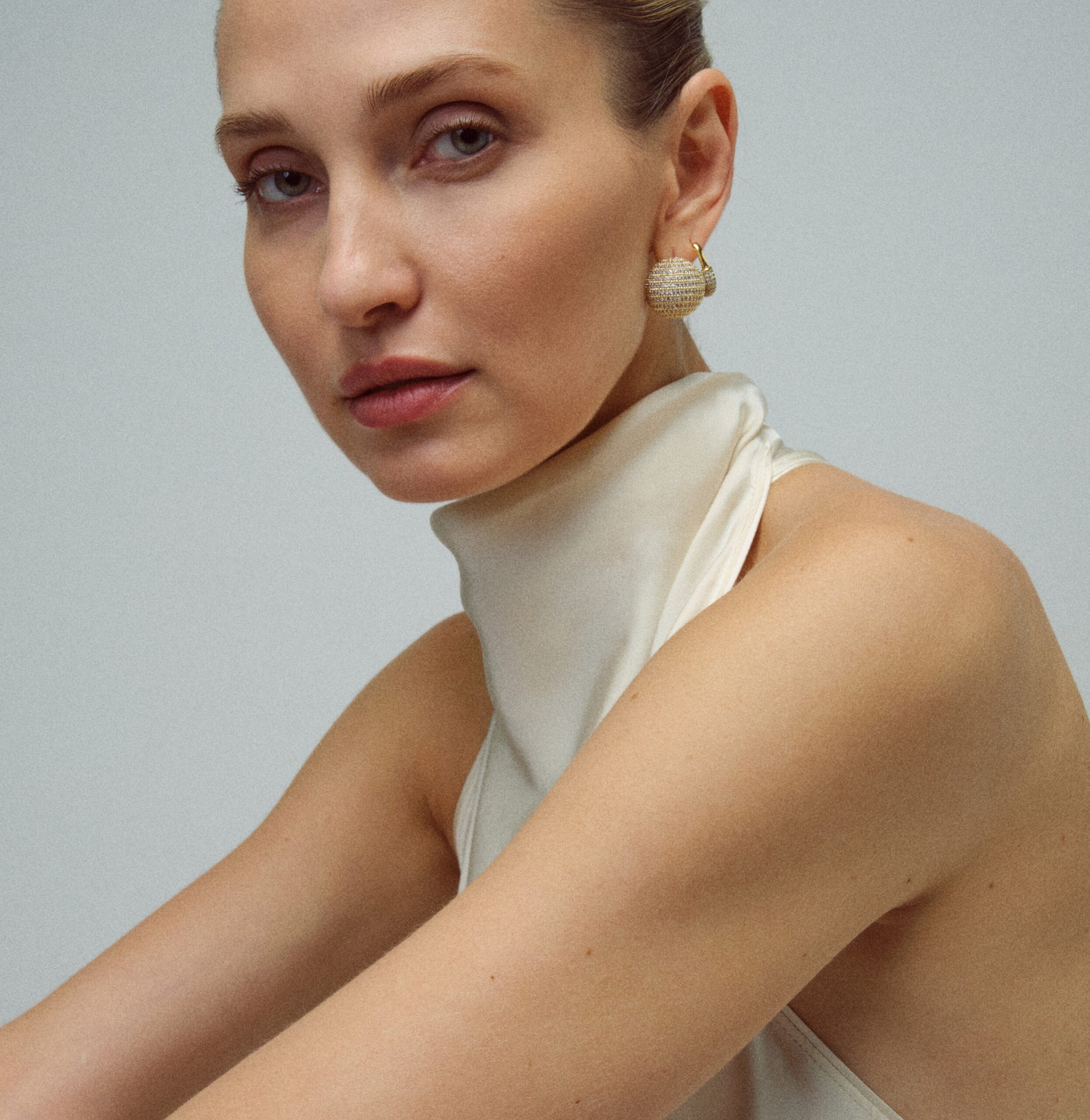 Disco Lilac Earrings - Görsel 3