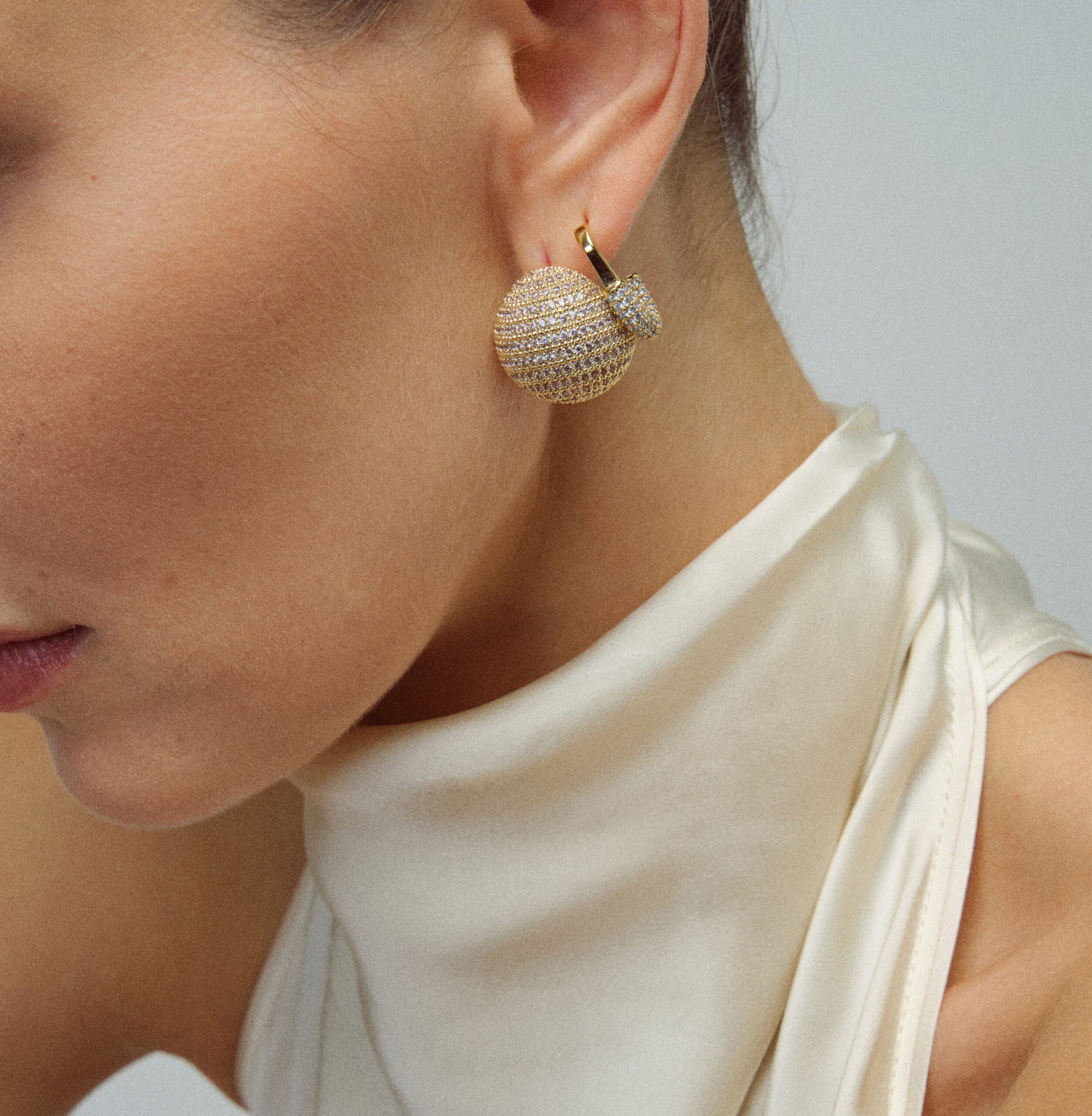 Disco Lilac Earrings - Görsel 4