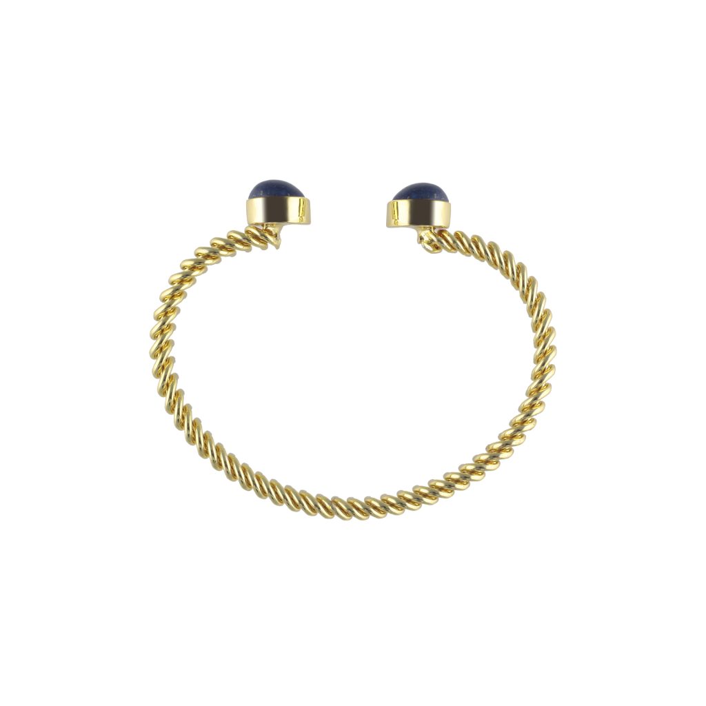 Beatrice Cuff Bracelet - Sapphire
