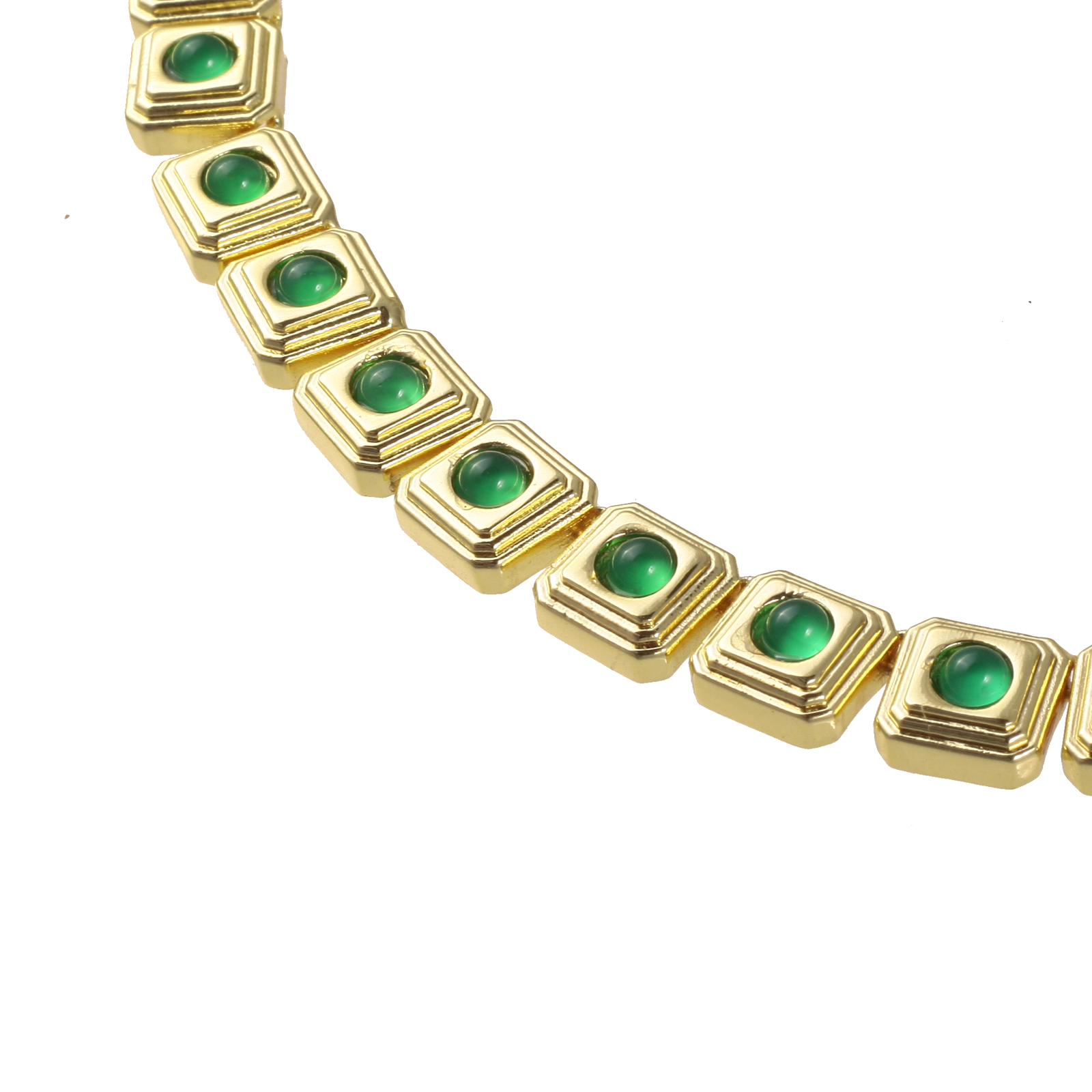 Cassandra Emerald Necklace - Görsel 2