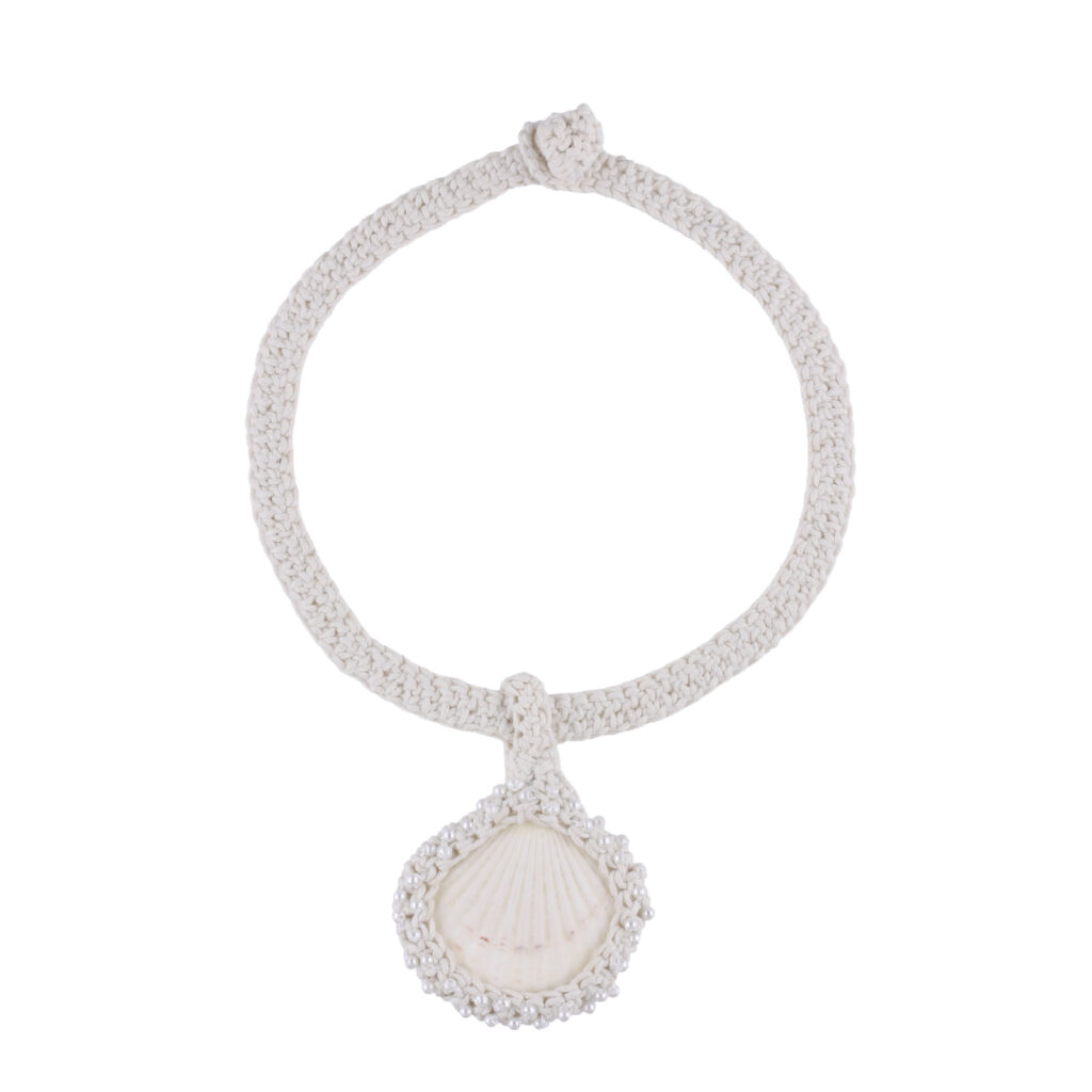 Isla Pearl Choker Necklace - Cream