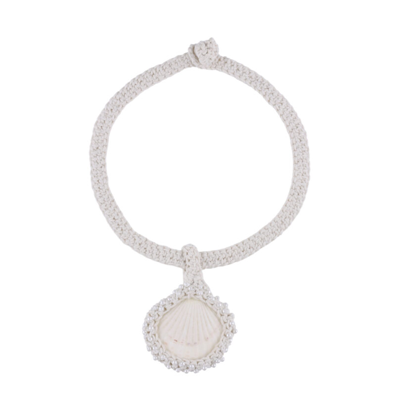 Isla Pearl Choker Necklace - Cream