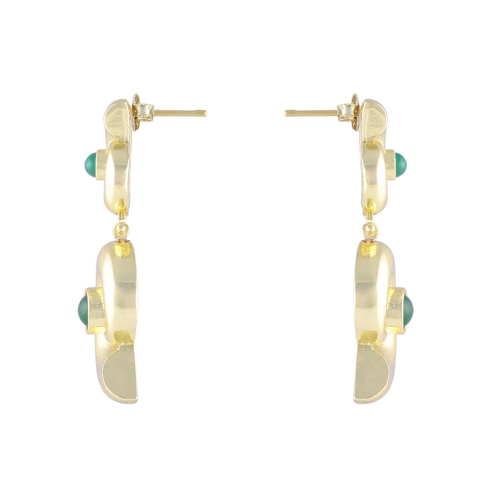 Marella Gold Earrings - Görsel 2